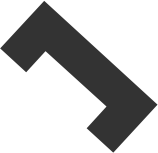 Vektorový grafický prvok v tvare U a čiernej farbe, ktorý sa objavuje na webe Palma Offices